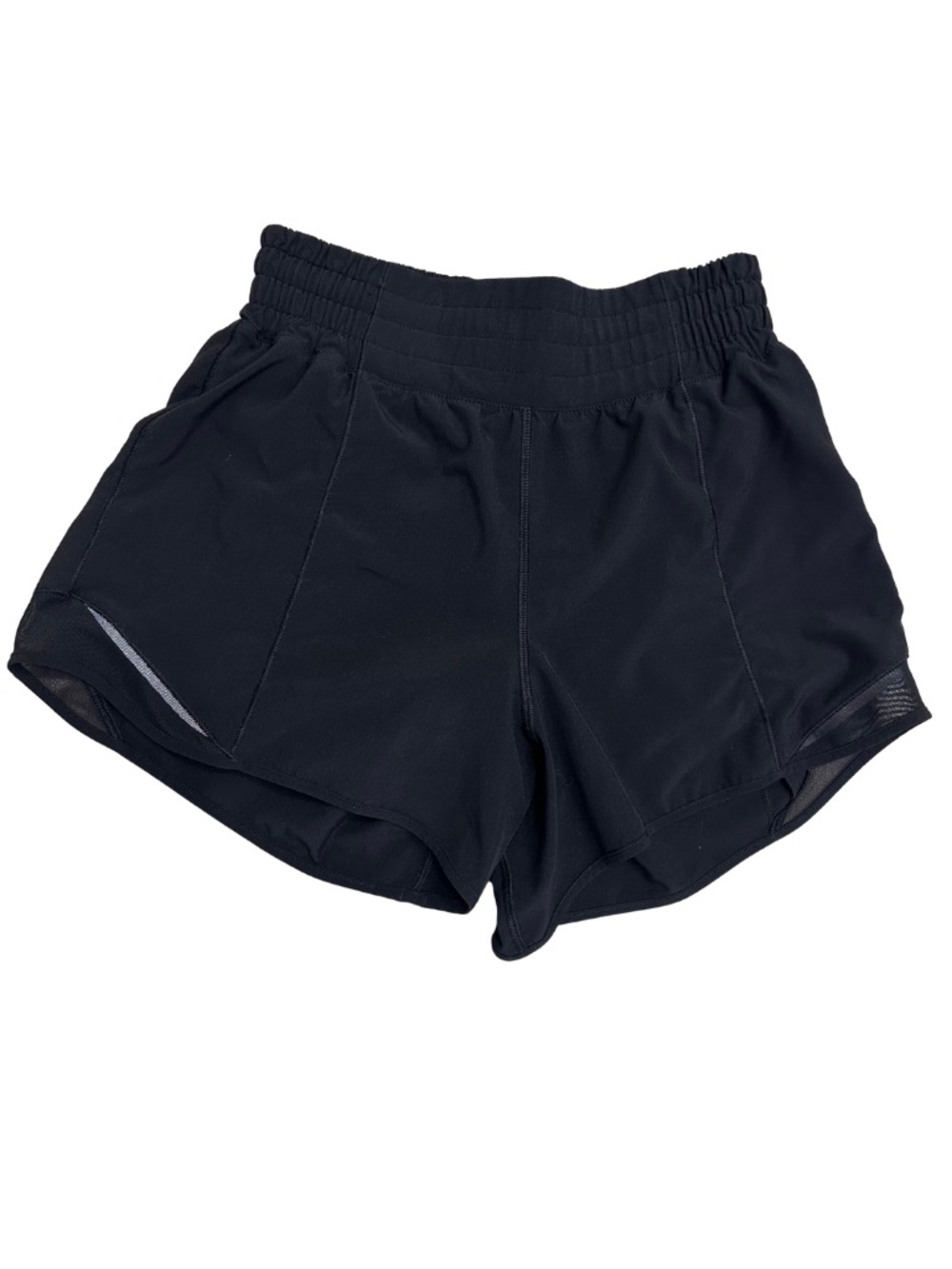 Lululemon Black Hotty Hot Shorts 2.5” SZ 4 Running Shorts Style LWTAYXT EUC